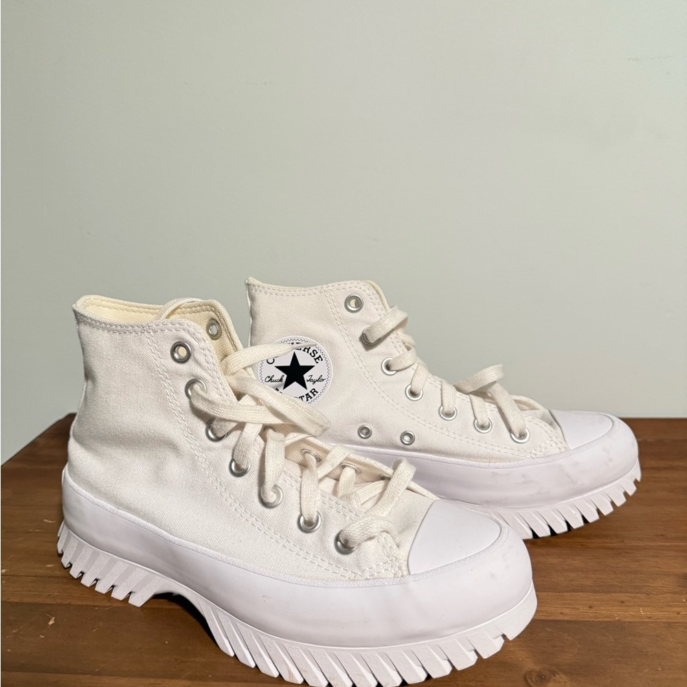 Converse Women's White High-Top Sneakers
Never worn